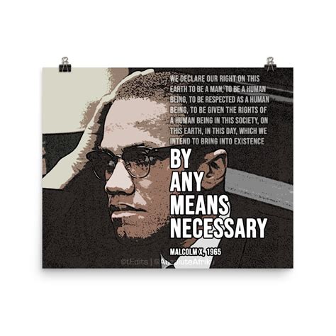 Malcolm X - By Any Means Necessary | Poster | tEdits