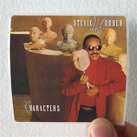 Stevie Wonder Characters 1 Album Cover Sticker