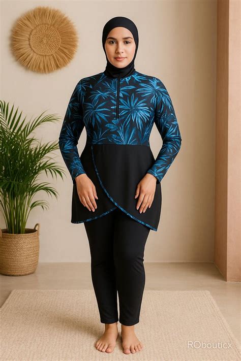 modest muslim burkini swimsuit  women full coverage upf