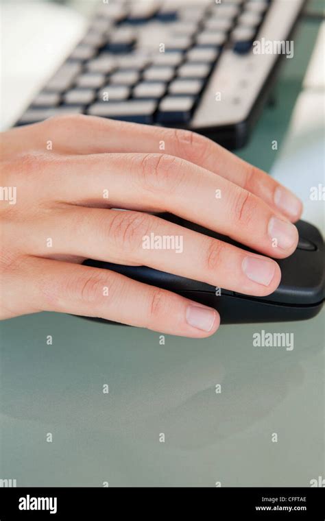 hand   mouse  res stock photography  images alamy
