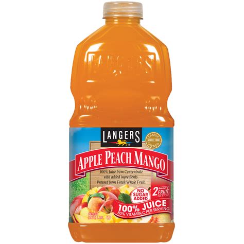 64oz 100% Apple Peach Mango – Langer Juice Company