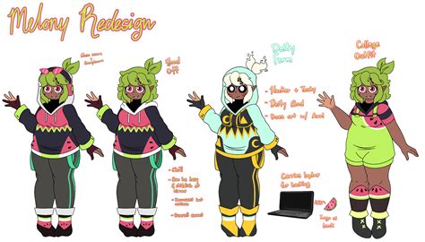 SMG4 Totally Canon AU // Melony Design by Myztic-Starmoon on DeviantArt