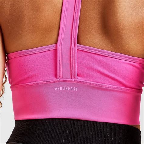 adidas Stitch Sports Bra - Pink | The Sole Womens