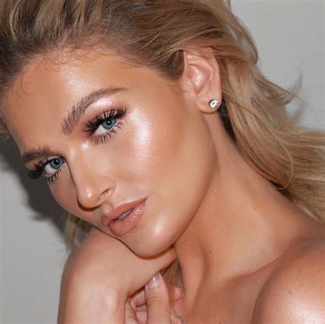 Natural Makeup Look | Glowy Skin | Bronzed Goddess | Nude Lipstick ...