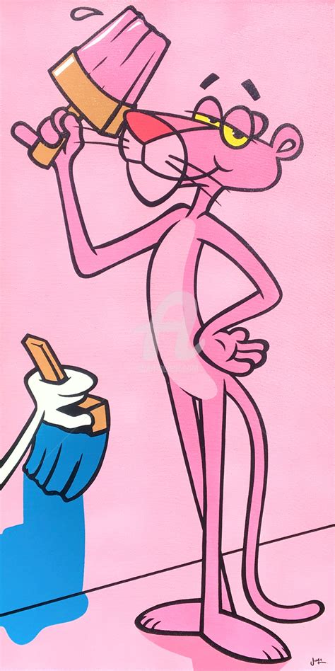 The Pink Panther, Malerei von Jamie Lee | Artmajeur