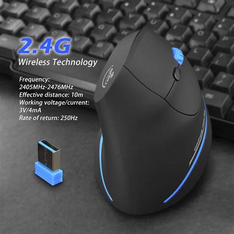 ZELOTES-F-35A-Vertical-Gaming-Mouse-Adjustable-2400-DPI-Optical-2-4G ...