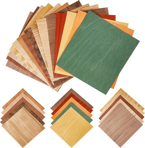 amazoncom juexica  pcs wood veneer sheets    veneer variety