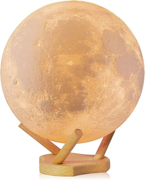 3D Moon Lamp – 10” LED Moon Light Lamp Luna Moon Lamp with Remote ...