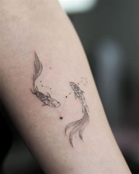 Pisces Constellation Tattoo by Alina