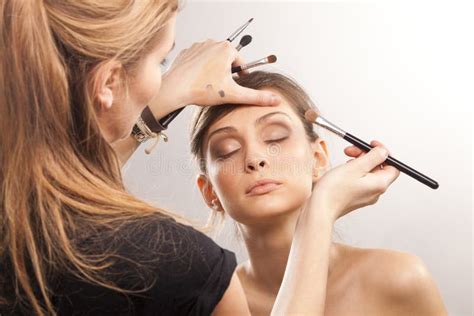 Make-up artist stock photo. Image of blurred, design - 18440038