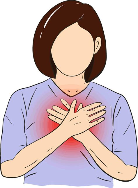 hand drawn cartoon illustration   female touching  heart fights
