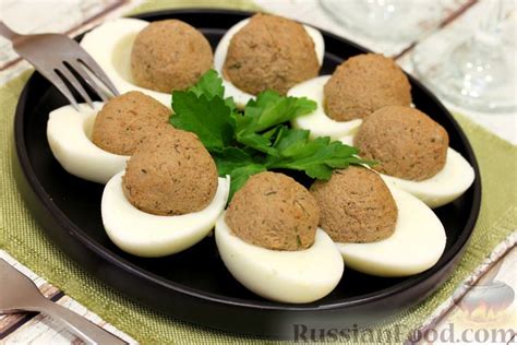 Яйца фаршированные, рецепты на RussianFood.com: 260 рецептов ...