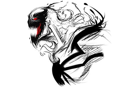 Обои colors, white, black, комиксы, art, Marvel, Anti-Venom, Анти-Веном ...