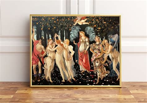 Primavera Poster Print Painting by Sandro Botticelli the | Etsy