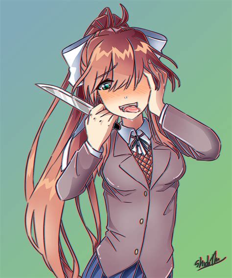 yandere monika  shidodraws  deviantart