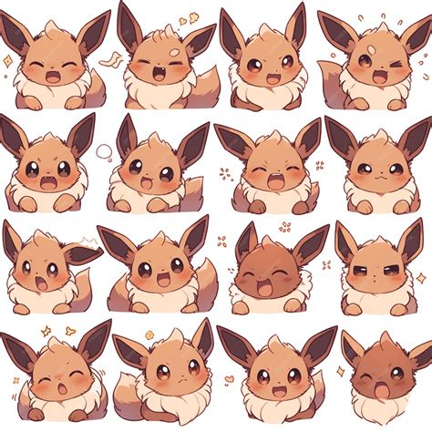 Premium Photo | A close up of a cartoon of a pikachu with different ...