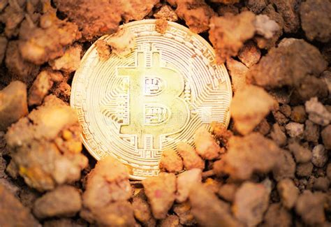 Bitcoins, золотое Bitcoin, Cryptocurrency Bitcoin владение домашнего ...