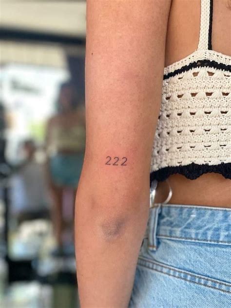 222 angel number tattoo small tattoo ideas – Artofit