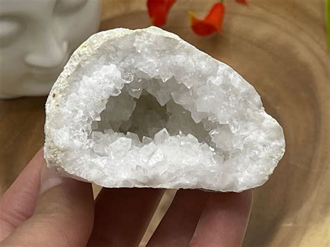 crystal quartz geode clear quartz geode  rock geode etsy