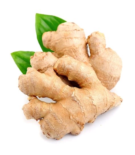 premium photo ginger root isolated close