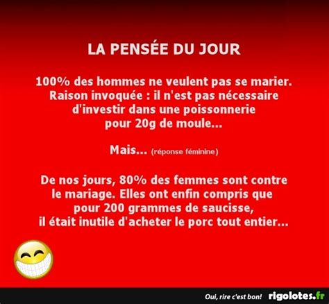 La pensee du jour - Blagues et les meilleures images drôles!