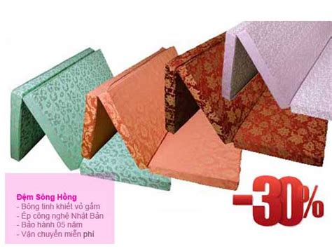 Đệm bông ép Sông Hồng. Sản phẩm nệm của người Việt – ĐỆM HỒNG
