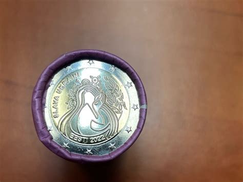 Estonia. 2 Euro 2022 "Slava Ukraina" (25 coins) in roll - Catawiki
