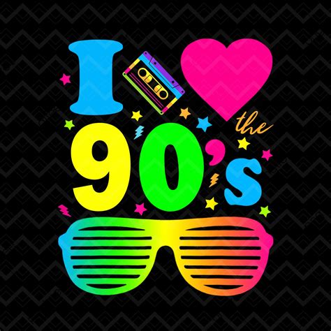 I Love the 90s PNG 90's PNG 90s Retro 90s Party - Etsy Canada