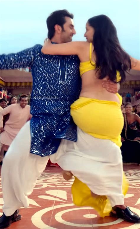 shraddha kapoor hot backless saree navel ranbir  stills hd caps