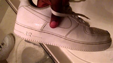 How to restore white air force ones - YouTube