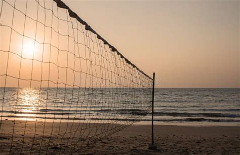 Volleyball net stock image. Image of sand, beach, summer - 70344243