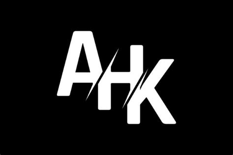 Monogram AHK Logo Design Graphic by Greenlines Studios · Creative Fabrica