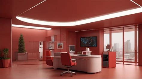 Premium Photo | Futuristic office interior