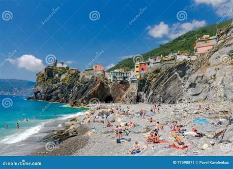 Vernazza. Urban Public Beach. Editorial Photo - Image of europe ...