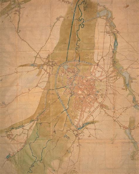 11 - Map of Brussels, around 1560