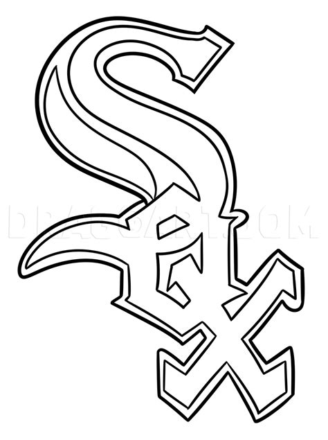draw  chicago white sox logo drawing step  step  dawn
