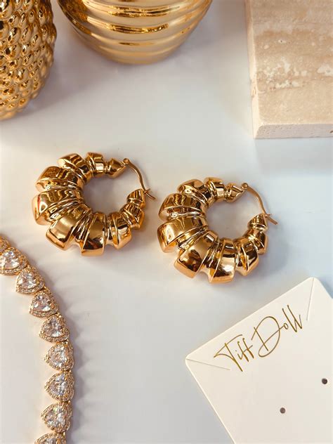 Gia Gold Earrings – TiffDoll