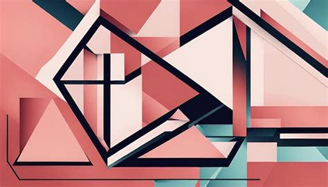 geometric segments premium ai generated image