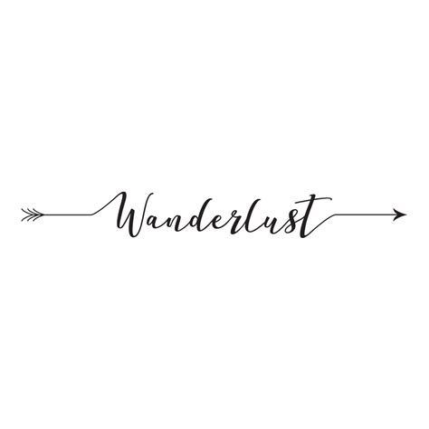 Wanderlust - Word Decal Graphic