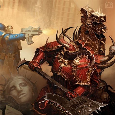 ArtStation - Ultramarines Honour Guard vs Khorne Berzerkers, Elijah ...