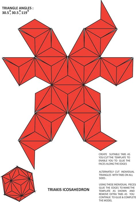 I finally completed it all ! Here are the templates of the remaining 5 Archimedean Solids ...