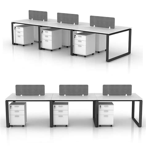 Metal Warnock Workstation 6-seater | Mige Office Furniture