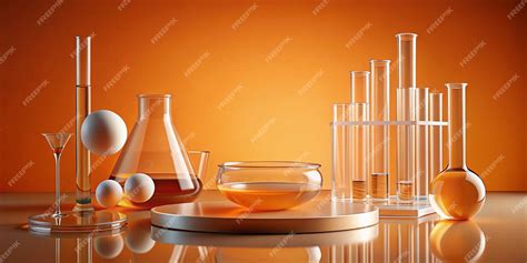 lab theme  test tubes beaker petri dish  glass ball decorated