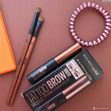 Тинт для бровей MAYBELLINE tattoo brow - «Взлеты и падения» | отзывы