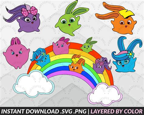 Sunny Bunnies SVG Bundle sunny bunnies svg sunny bunnies | Etsy