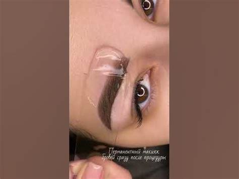 Перманентный макияж бровей свежий #перманентныймакияжкурсы # ...