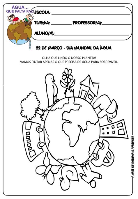 Atividades De Artes Sobre O Dia Da Agua - 9