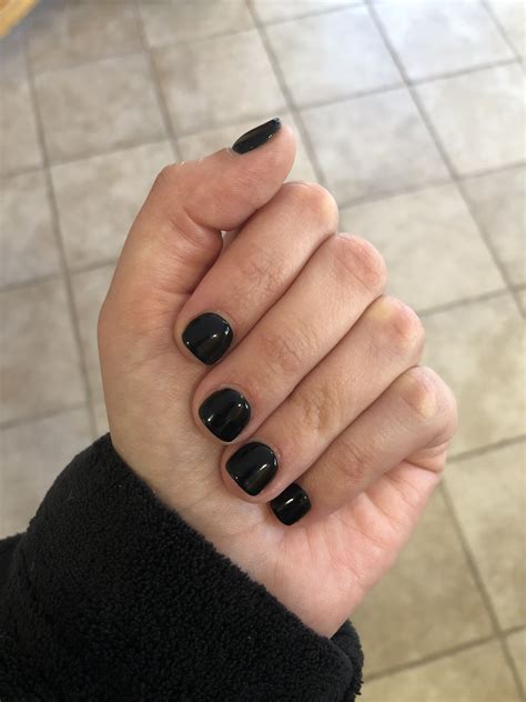 Dip Nails With Black Tip at Jill Sapp blog