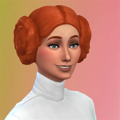 Sims 4 princess leia hair cc - keraru
