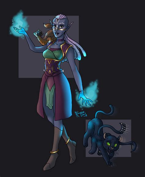 ArtStation - Character Design Commission: Elven enchantress with